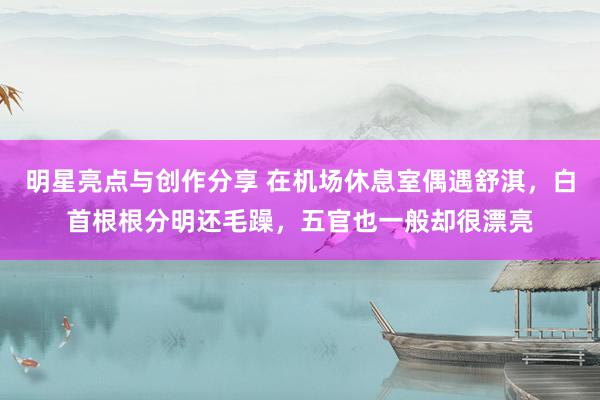 明星亮点与创作分享 在机场休息室偶遇舒淇，白首根根分明还毛躁，五官也一般却很漂亮