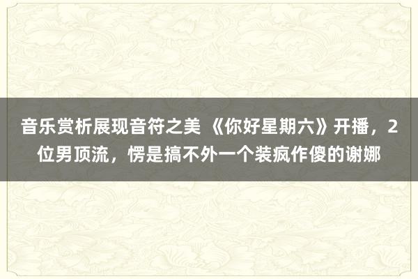 音乐赏析展现音符之美 《你好星期六》开播，2位男顶流，愣是搞不外一个装疯作傻的谢娜